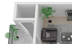 Quilceda Creek | Two bedrooms Two bathrooms 3D floor plan 2X2 floor plans available at Quilceda Creek Apartments